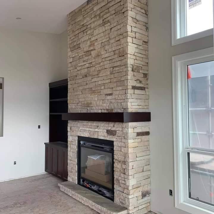 Cheminée en pierre naturelle